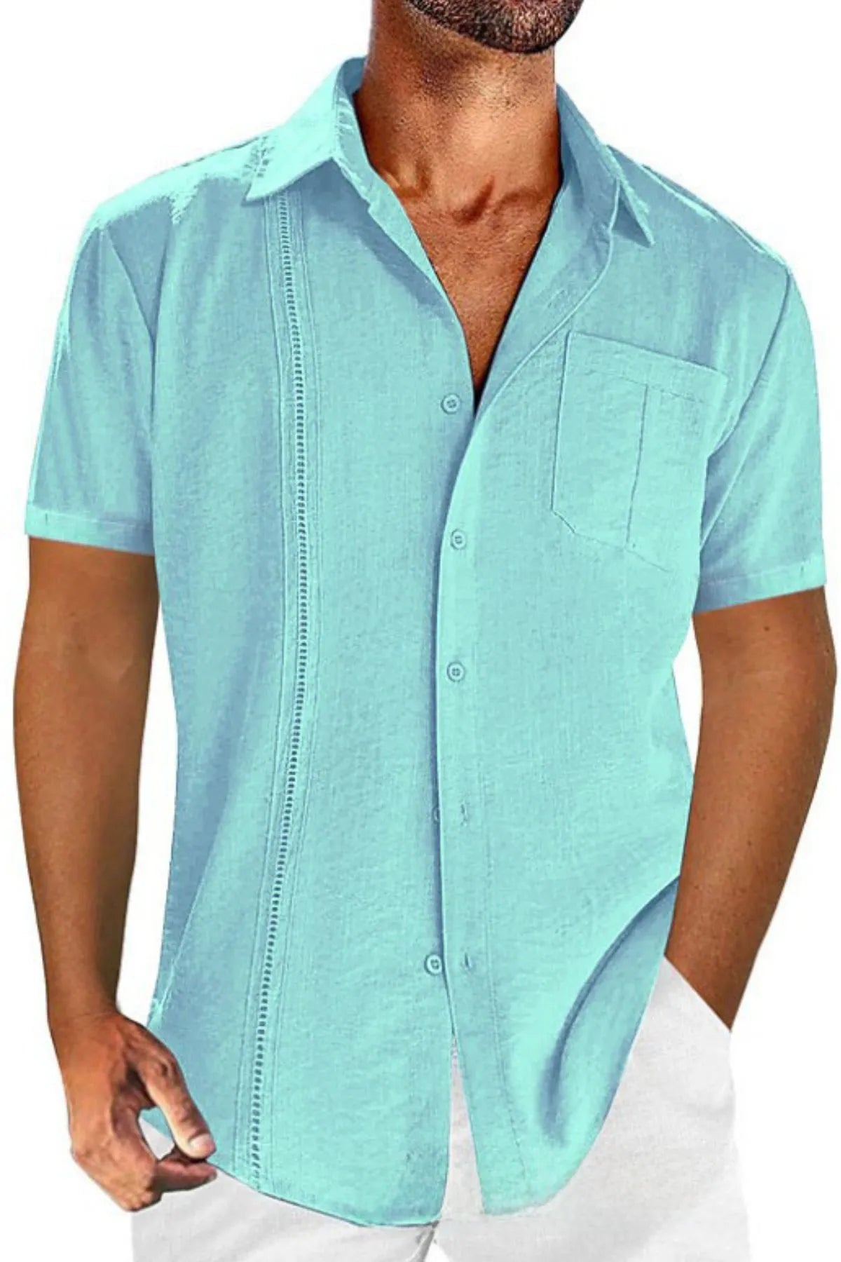 mens plus size dress shirts Men's Full Size Casual Short Sleeve Button Down Shirt Plus Size – Wiley Mae  Whimsies