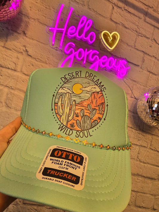 Desert Dreams Wild Soul Graphic Trucker Hat