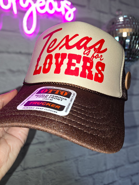 Texas is for Lovers, Western Trucker Hat