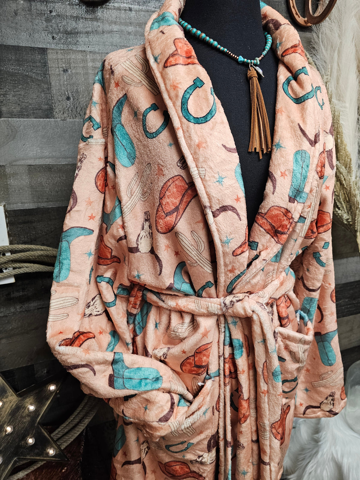 Western Robe Totally Western Women's Western Bath Robe – Wiley Mae Whimsies