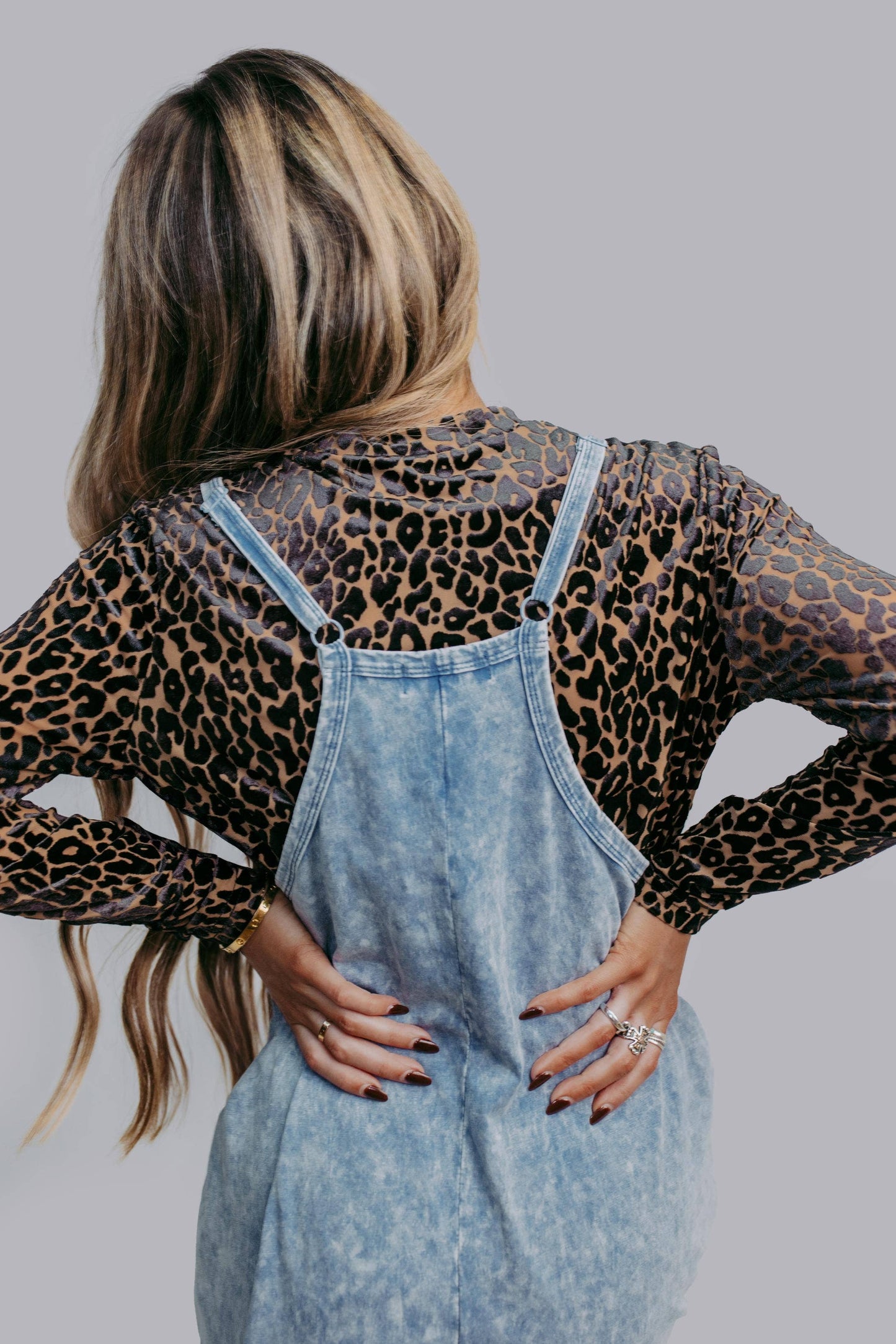 Acid Washed Jumpsuit - Blue