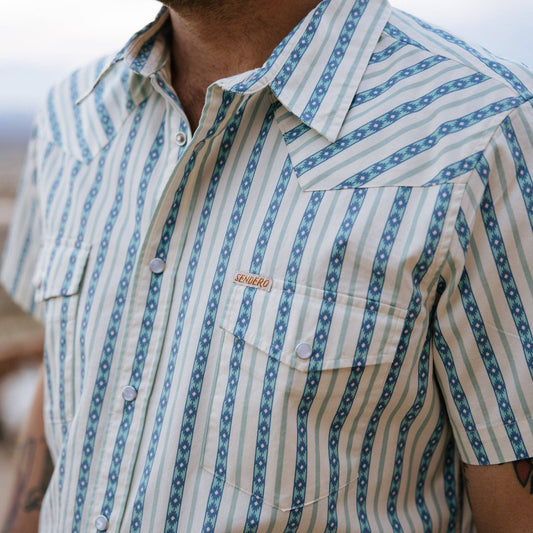 Sendero Provisions Company - Serape Pearl Snap Short Sleeve