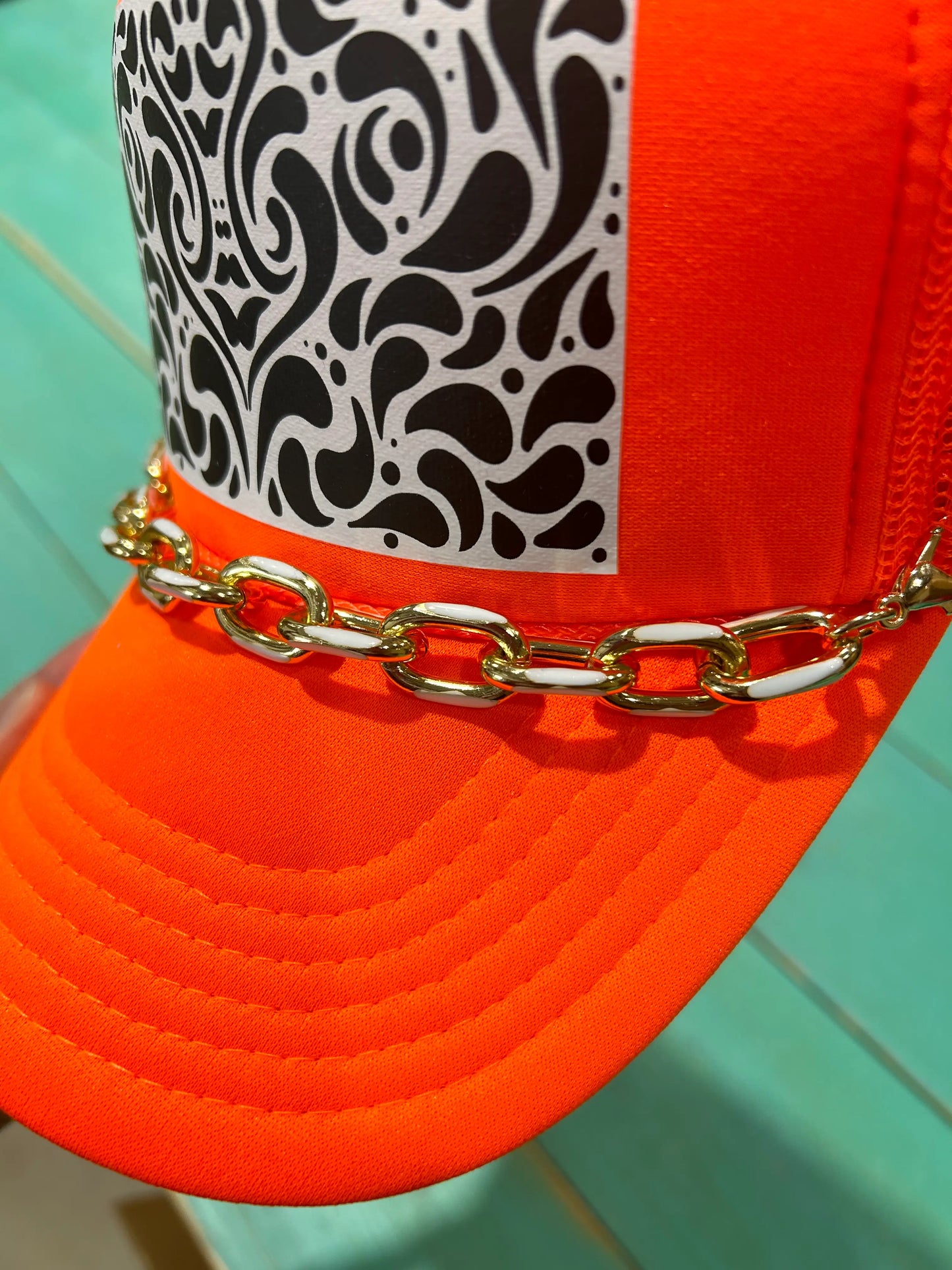 Chunky Enamel Dipped Trucker Chain