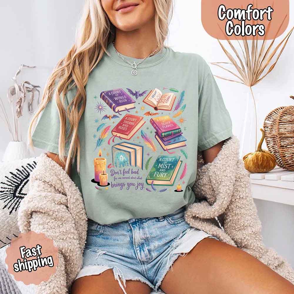 Velaris Book Lover Tee – Comfort Colors Bat Boys SJM Gift