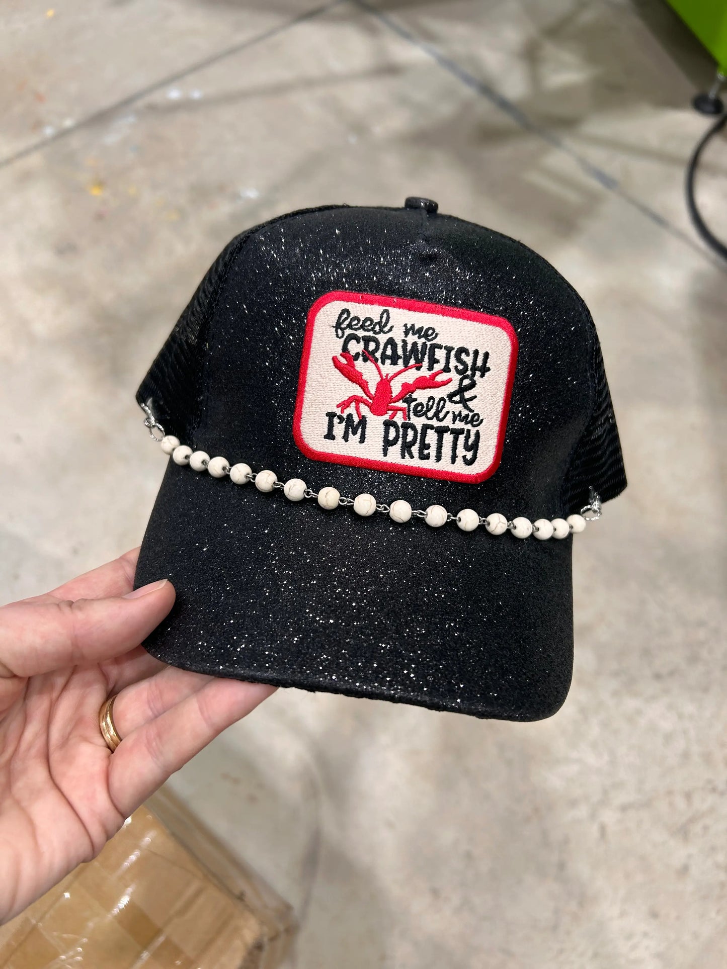 Turquoise Trucker Hat Chain