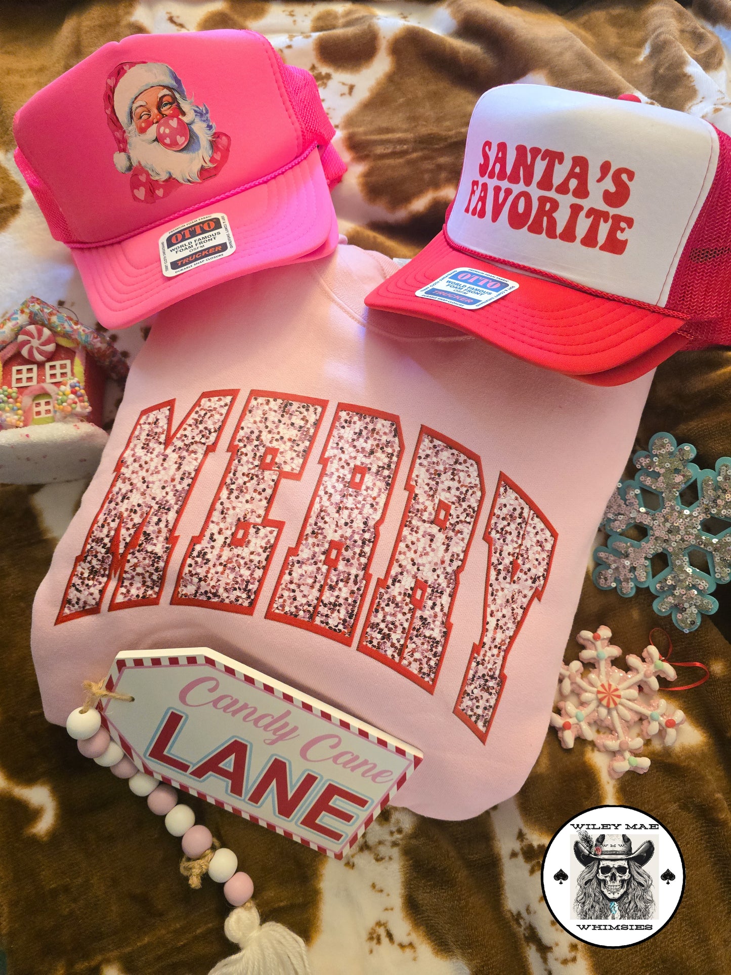 Santa's Favorite Retro Red Otto Trucker Hat🎅