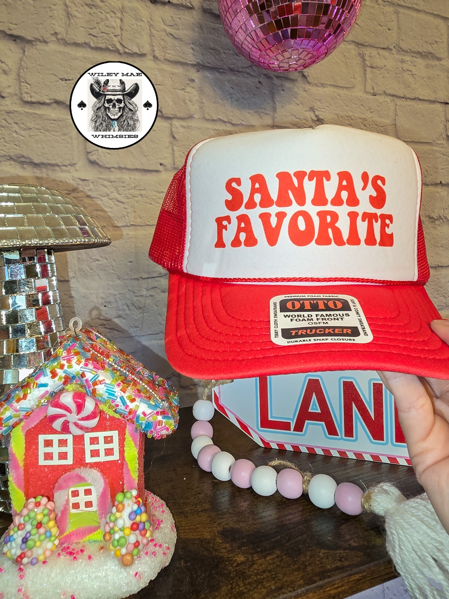 Santa's Favorite Retro Red Otto Trucker Hat🎅
