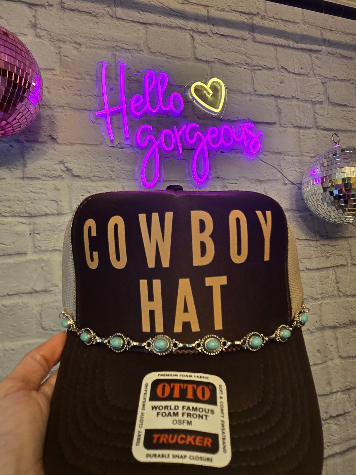 Cowboy Hat Graphic Trucker Hat