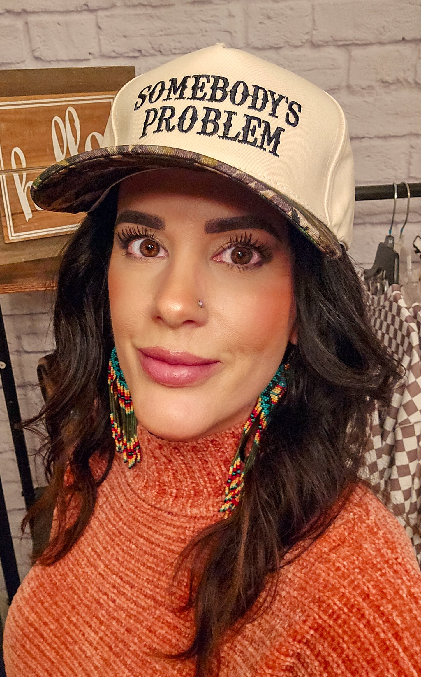 Somebody's Problem Two Tone Canvas Cotton Cap