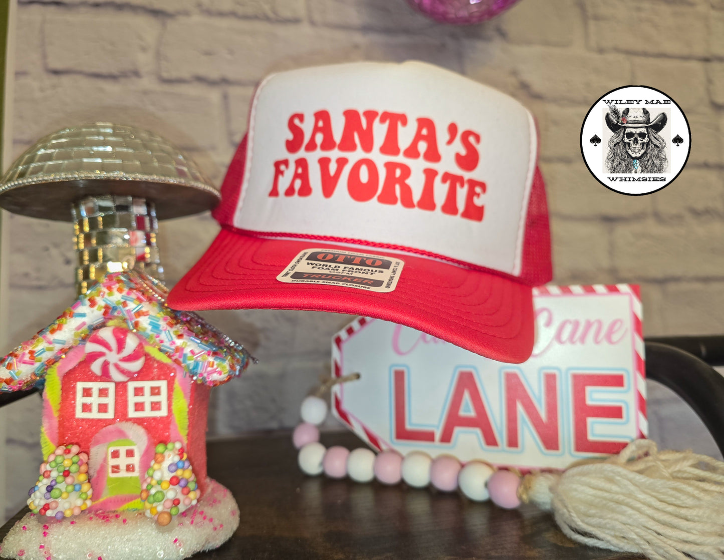Santa's Favorite Retro Red Otto Trucker Hat🎅