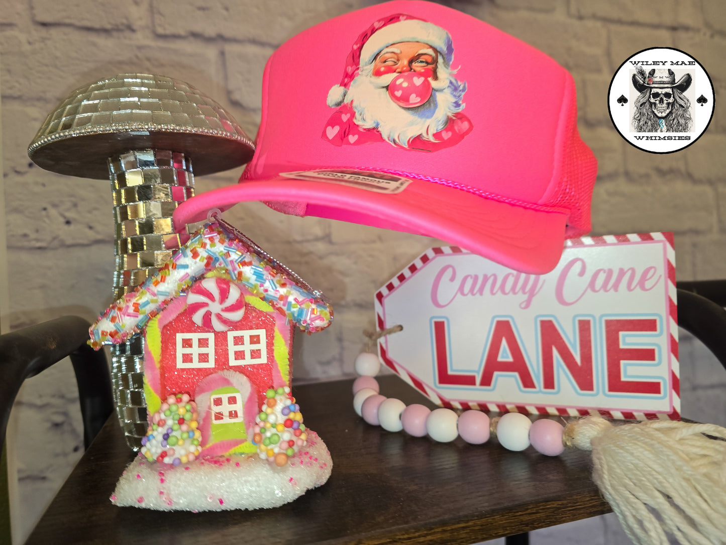 Bubblegum Santa Punchy Pink- Foam Trucker Hat 🎀