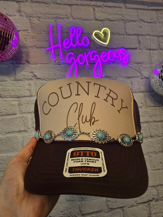 Country Club Graphic Trucker Hat