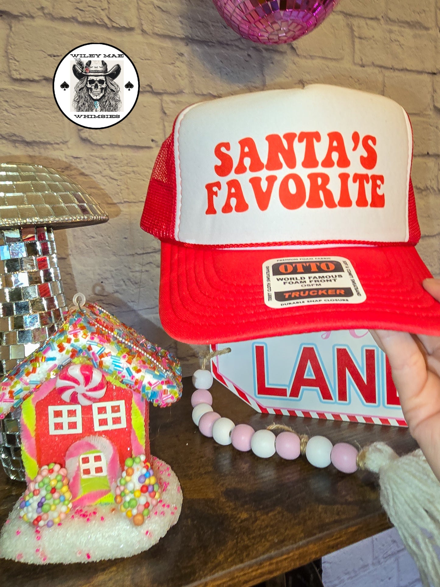 Santa's Favorite Retro Red Otto Trucker Hat🎅